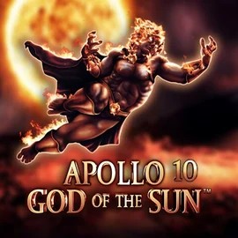 Apollo God of the Sun slot logo by Novomatic at Qzino Casino
