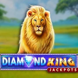 Diamond King Jackpots slot visual from SpinPlay Games available on qzinocasino.ca
