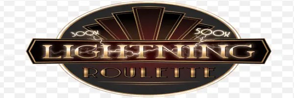 Official Live Casino logo: Lightning Roulette by Evolution at Qzino Casino