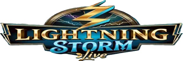 Live Casino logo of Lightning Storm from Evolution at Qzino Casino