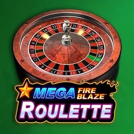 Mega Fire Blaze Roulette online game logo by Playtech on qzinocasino.ca