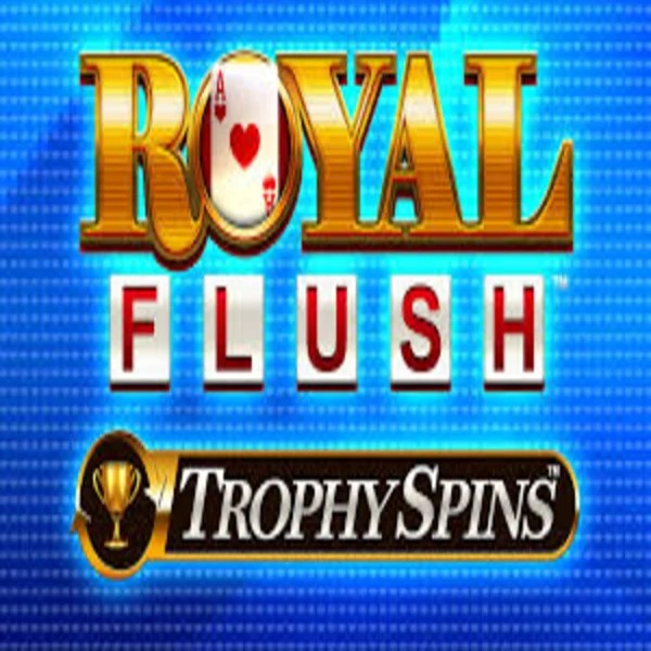 Royal Flush Trophy Spins logo – Slots by Greentube at Qzino Casino