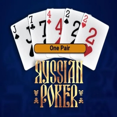 Russian Poker logo by OneTouch Games at Qzino Casino