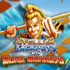 Stellar Jackpots with More Monkeys game by Lightning Box Game – logo hosted on Qzino Casino
